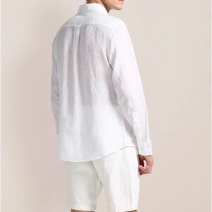 AS NEW US POLO ASSN LINEN MEN SHIRT REGULAR FIT SIZE XXL